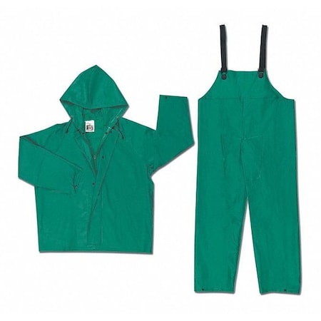 Dominator PVC/Poly/PVC Suit, Green, S, PVC/Polyester, Green, S MPN:3882S