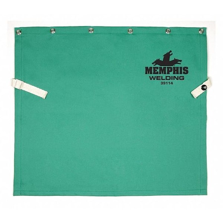 F R Fabric 14 Bib For Cape Sleeve, Cotton, 9.0 oz., 14 inches Length, Green MPN:39114