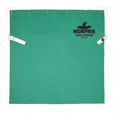 Welding Apron, Cotton, 9 oz, 36 in Length, Green, 22 inches wide x 20 inches long MPN:39120