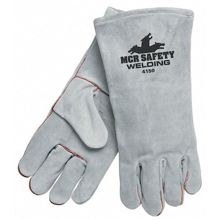 Welding Welding Gloves, Gauntlet Cuff, Wing Thumb, Premium Cowhide, XL, 12 PK MPN:4150