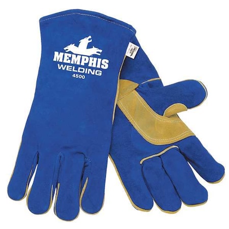 Welding Welding Gloves, Gauntlet Cuff, Wing Thumb, Premium Cowhide, XL, 1 PR MPN:4500