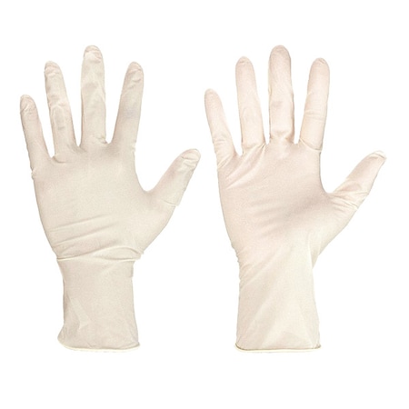 SensaGuard 5055, Disposable Gloves, 5 mil Palm, Latex, Powder-Free, M (8), 100 PK, Beige MPN:5055M