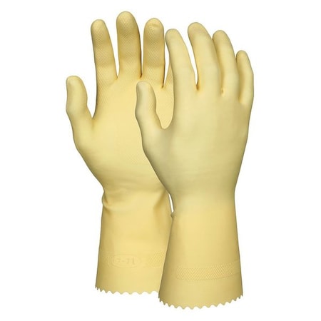 5099E Chemical Resistant Gloves, Natural Rubber Latex, 12 in L, 16 mil, Amber, XL, 1 PR MPN:5099E