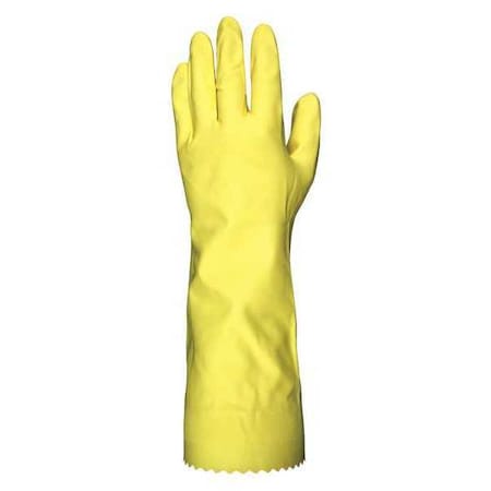 5255L Chemical Resistant Gloves, Natural Rubber Latex, 15 in L, 18 mil, Yellow, L, 1 PR MPN:5255L