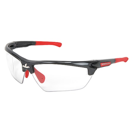 Dominator DM3, Safety Glasses, Anti-Fog & Anti-Scratch, Clear Lens, Gun Metal Gray Frame MPN:55KY31