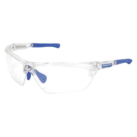 DM3, Safety Glasses, Anti-Fog & Anti-Scratch, Clear Lens, Clear Frame, Half-Frame MPN:55KY35