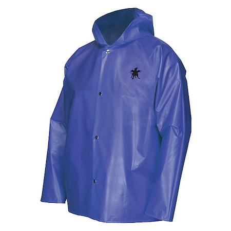 Rain Jacket, Bound Seam, L, Blue, Unisex MPN:563JHL