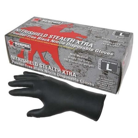 NitriShield 6062, Disposable Gloves, 6 mil Palm, Nitrile, Powder-Free, 2XL (11), 100 PK MPN:6062XXL