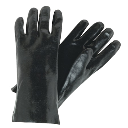 Chemical Resistant Gloves, PVC, 14 in L, Back: White, L, 12 PK MPN:6300RH