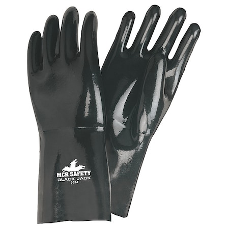 6924 Chemical Resistant Gloves, Neoprene, 14 in L, 53 mil, Black, XL, 12 PK MPN:6924XL