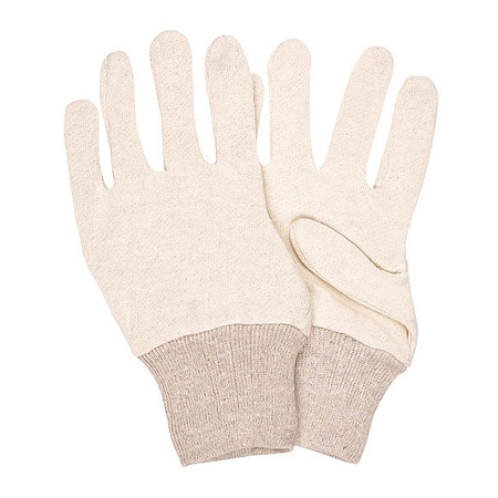 Knit Gloves, Knit Wrist, natural, S, 12 PK MPN:8002I