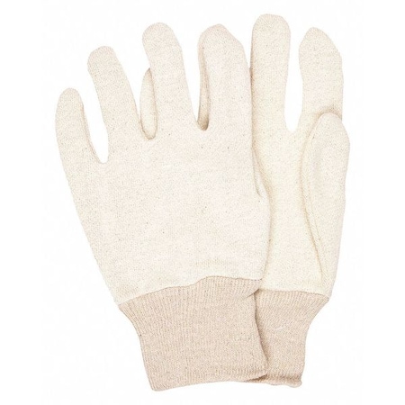 Knit Gloves, Back: White, Large, 12 PK MPN:8010
