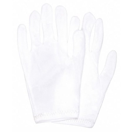 Reversible Inspection Gloves, Nylon, 9 in Length, Medium, White, Size M, 12 PK MPN:8730M