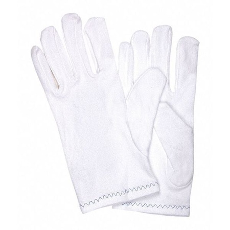 Reversible Inspection Gloves, Nylon, 8.5 in Length, Medium, White, Size S, 12 PK MPN:8750S