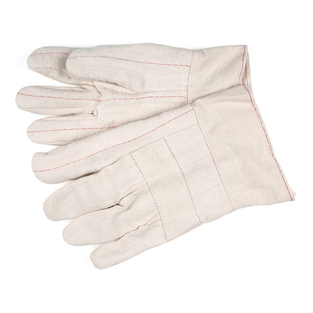 Hot Mill 9128 Knit Gloves, 605 Degrees F Max Temp., Straight Cuff Beige, L, 12 PK MPN:9128