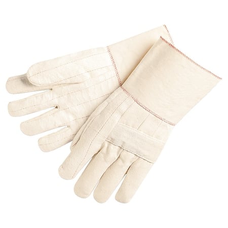 Hotline 9132 Hot Mill Weight 3 Ply Burlap Lin, PK12, 500 Degrees F Max Temp., Gauntlet Cuff natural MPN:9132G