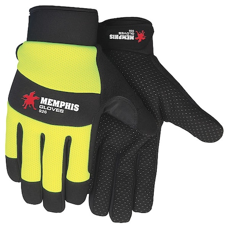 Hi-Vis Cold Protection Mechanics Gloves, Synthetic Leather Palm, 40g Thermosock Lining MPN:926S