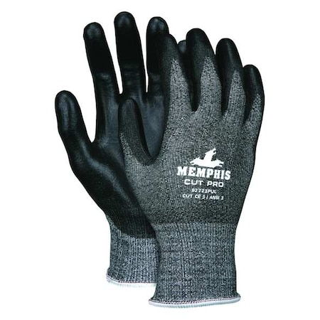 Cut-Resistant Coated Gloves, Cut Level A2, Dipped, Polyurethane, Smooth, XS 1 PR MPN:92723PUXS