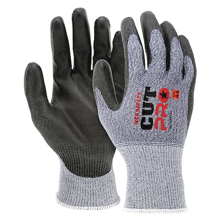 Coated Gloves, Cut Level A4, Dipped, Polyurethane, Smooth, M 12 PK MPN:92745PUM