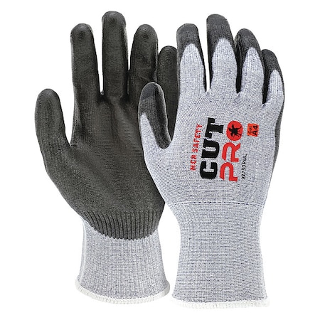 Coated Gloves, Cut Level A4, Dipped, Polyurethane, Smooth, XL 12 PK MPN:92753PUXL