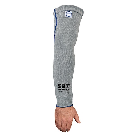 Cur-Resistant Sleeve, Cut Level A2, 18 in Length, Gray, Universal Size MPN:9318D7
