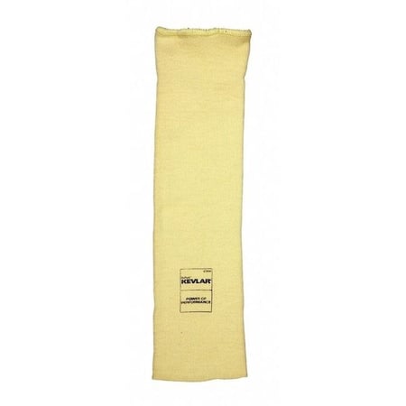 Cut-Resistant Sleeve: ANSI/ISEA Cut Level A3, Kevlar ( 7 ga ), Yellow, Knit Cuff, 14 in Length MPN:9374