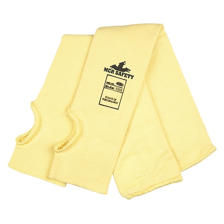 Knit Sleeve, Yellow, L, Kevlar MPN:9378KFT