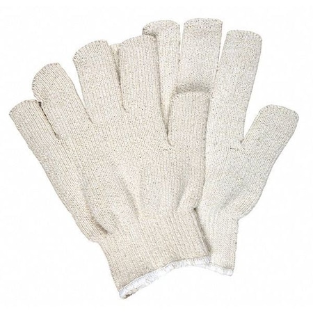 9411K Weight 22Oz Loop In Terry Conti, PK12, Not Rated Max Temp., Knit Cuff White, L ( 9 ), 12 PK MPN:9411KM
