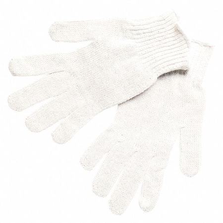 Knit Gloves, White, L, 12 PK MPN:9500L