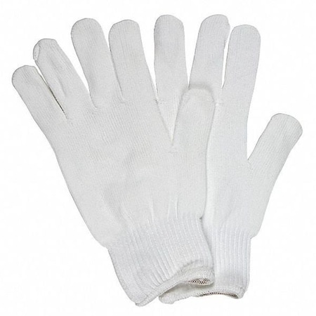 Knit Gloves, Uncoated, None, Uncoated, Not Rated Abrasion Level, White, XS 12 PK MPN:9630XSM