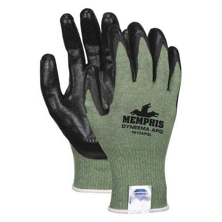 Coated Gloves, Cut Level A2, APG, Flat, S 1 PR MPN:9672APGS