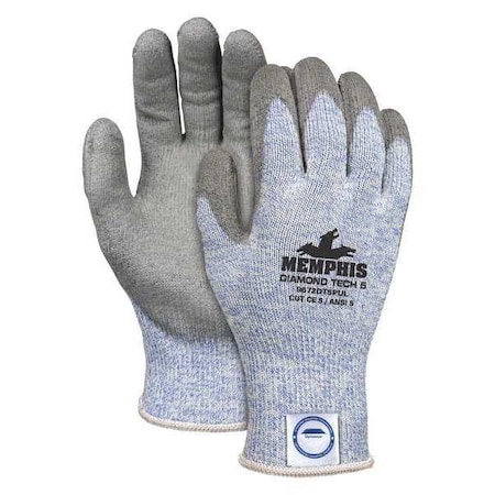 Cut Resistant Coated Gloves, Cut Level A5, Dipped, Polyurethane, Smooth, XL 1 PR MPN:9672DT5PUXL