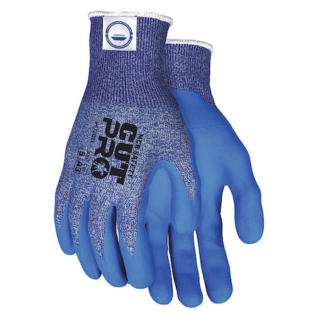 Cut Resistant Coated Gloves, Cut Level A3, Dipped, Water-Based Polyurethane, Nitrile, Smooth, M 1 PR MPN:9672DTM