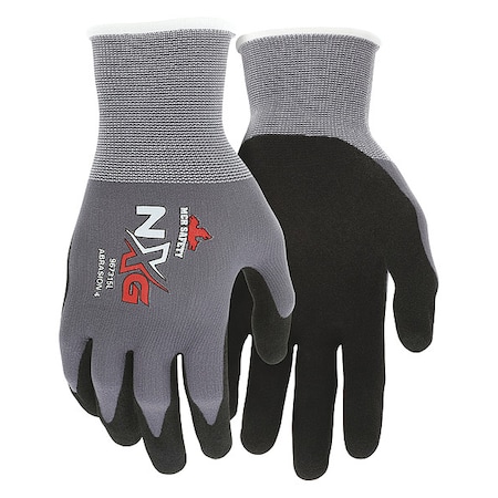 Knit Gloves, Nylon, Sandy Palm, Knit, Black/Gray, 2XL, 12 PK MPN:967315XXL