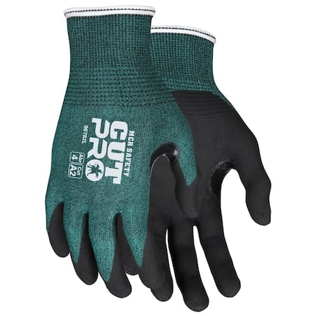 Cut-Resistant Coated Gloves, Cut Level A2, Nitrile, Sandy, XS 1 PR MPN:96782XS