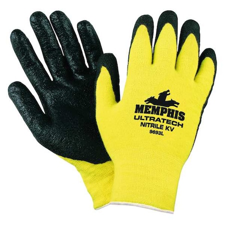 Cut-Resistant Coated Gloves, Cut Level A2, Dipped, Nitrile, Smooth, 2XL 1 PR MPN:9693XXL