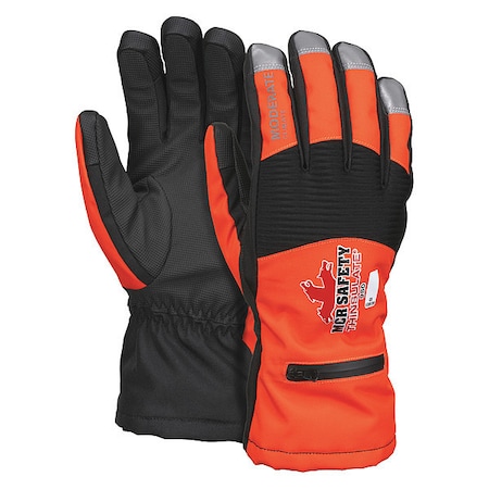 980 Mechanics Gloves, Polyurethane Palm, High-Visibility Orange MPN:980XL