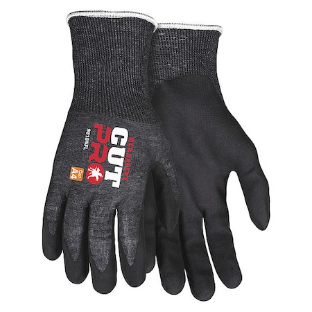 Cut-Resistant Gloves, Cut Level A4, Dipped, Foam Nitrile, Sandy, L 12 PK MPN:9818NFL