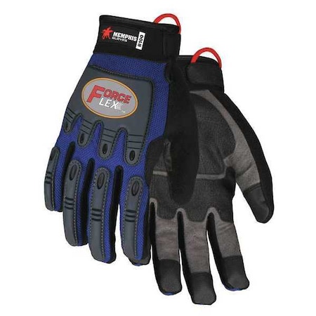Coated Gloves, XL, Blue/Blk/Gray, PR MPN:B100XL
