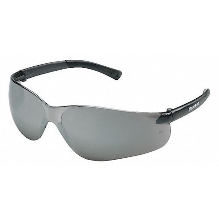BearKat (BK1), Safety Glasses, Duramass Hard Coat, Silver Mirror Lens, No-Slip Temple, Frameless MPN:BK117