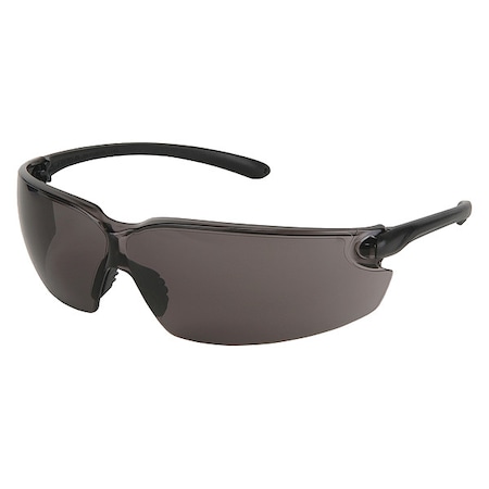 BL1, Safety Glasses, Duramass Hard Coat, Gray Lens, Black Arms, Dielectric, Frameless MPN:BL112