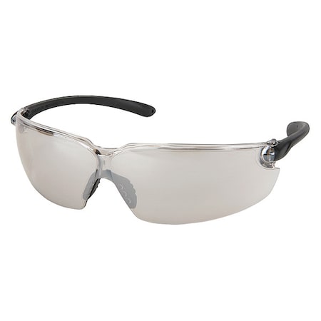 BL1, Safety Glasses, Duramass Hard Coat, I/O Clear Mirror Lens, Black Arms, Dielectric, Frameless MPN:BL119
