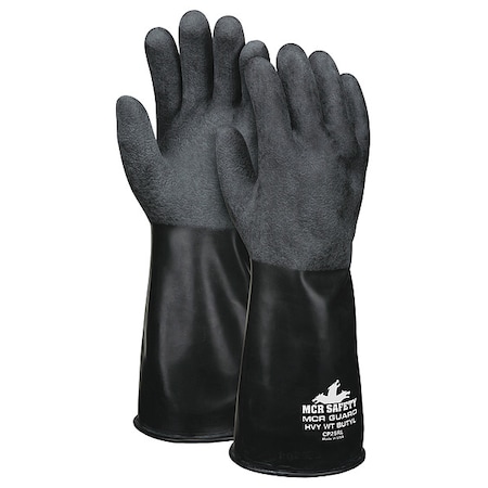 CP25 Chemical Resistant Gloves, Butyl, 14 in L, 25 mil, Black, L, 1 PR MPN:CP25RL