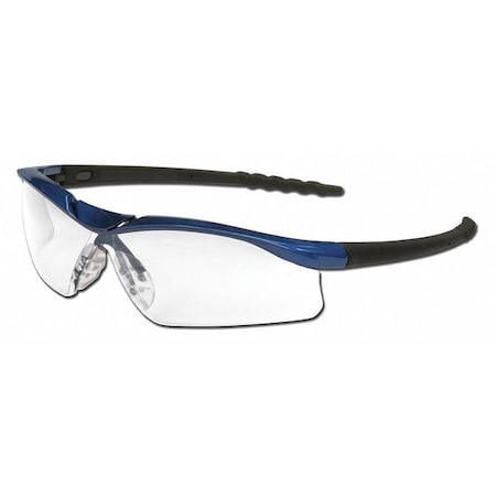DL1, Safety Glasses, UV-AF Anti-Fog, TPR Lens, Blue Metallic Frame, Half Frame MPN:DL310AF