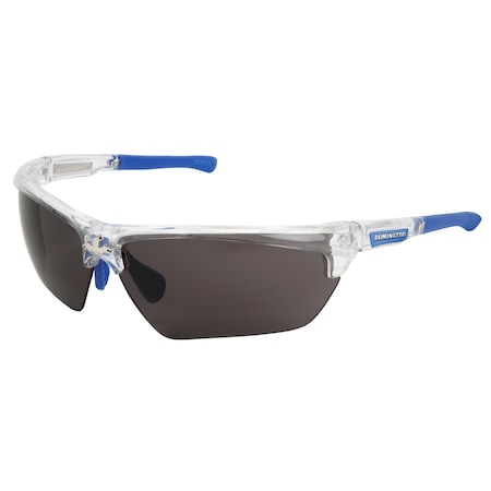 Dominator (DM3), Safety Glasses, MAX6 Anti-Fog, Polycarbonate Lens, Clear Frame, Half Frame MPN:DM1322PF