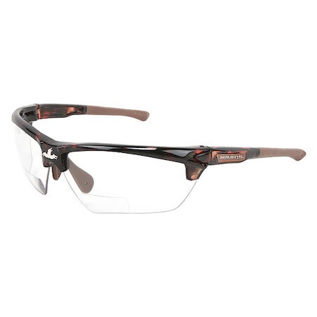 DM3 Reader Safety Glasses, Tortoise Shell Traditional Frame, 1.0 Diopter, Clear Lens, Universal MPN:DM13H10PF