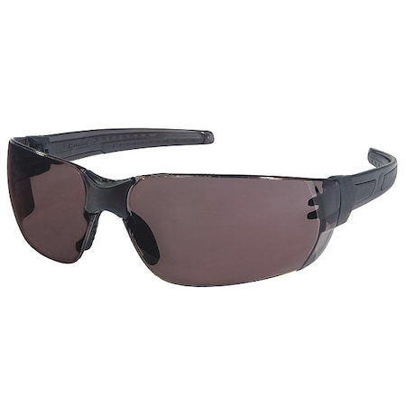 Hulk HK2, Safety Glasses, MAX6 Anti-Fog, Gray Lens, Black Frame, Frameless MPN:HK212PF