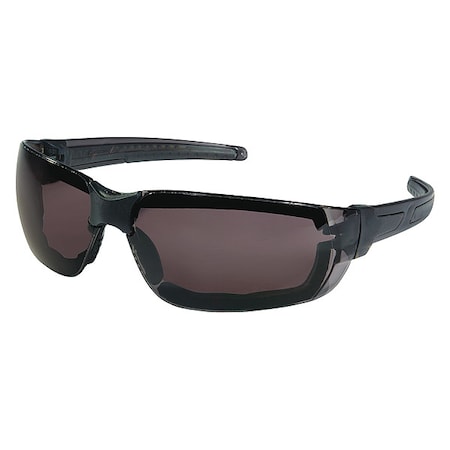Hulk HK3, Safety Glasses, MAX6 Anti-Fog, Gray Lens, Black Frame, Frameless MPN:HK312PF