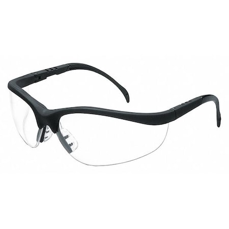 Klondike (KD1), Safety Glasses, Anti-Fog, Clear Lens, Black Frame, Half Frame MPN:KD110AF