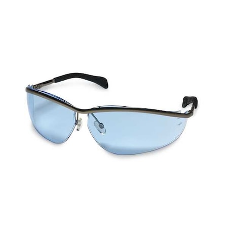 Klondike (KD1), Safety Glasses, Anti-Scratch, Light Blue Lens, Black Frame, Half Frame MPN:KD113